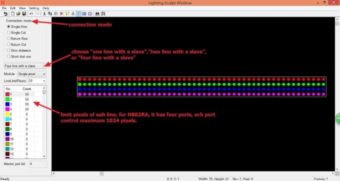 4096 Pixel Salve DMX LED-Controller H802RA 4 Ports Aluminiumlegiertem Material 0