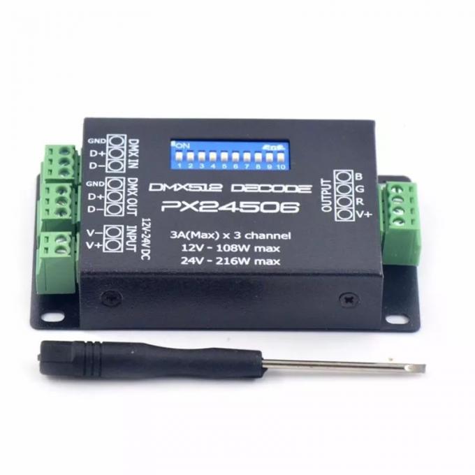 PX24506 DMX LED-Controller, Dmx 512 Decoder Rgb LED-Controller 12V 24V 0