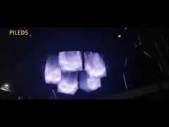 360°-Betrachtungswinkel 500*500MM LED-Leuchtfolien-Matrix-Bildschirm für ein optimales Seherlebnis